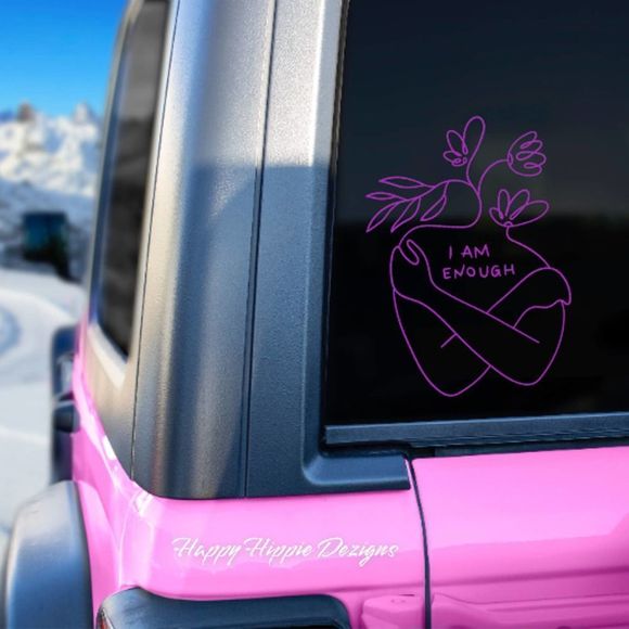 I Am Enough Vinyl Decal - Picture 7 of 8